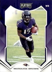 2021 Panini Playoff Base Set Marquise Brown #26 card