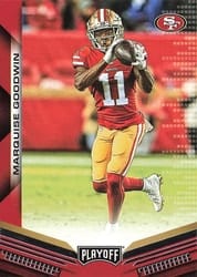 2019 Panini Playoff Base Set Marquise Goodwin #184 card
