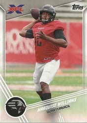 2020 Topps XFL Base Set Marquise Williams #57 card