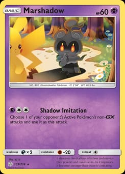 Cosmic Eclipse Marshadow #103 card