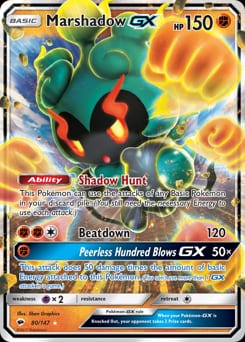 2017 Burning Shadows Marshadow-GX #80 card