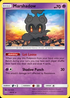 Shining Legends Marshadow #45 card