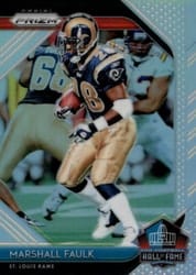 2018 Panini Prizm Hall of Fame Marshall Faulk #HOF-21 card
