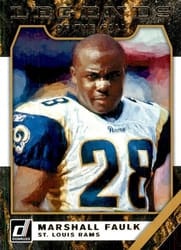 2019 Donruss Legends of the Fall Marshall Faulk #LF-11 card