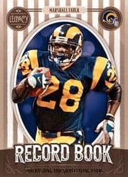 2019 Panini Legacy Record Book Marshall Faulk #RB-MF card
