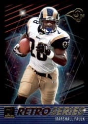 2021 Donruss Retro Series Marshall Faulk #RS13 card