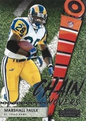 2021 Panini Contenders Chain Movers Marshall Faulk #CM-MFA card