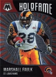 2021 Panini Mosaic HoloFame Marshall Faulk #6 card
