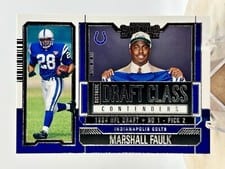 2023 Panini Contenders Historic Draft Class Marshall Faulk #HDC-MF card