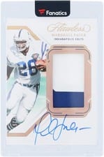 2023 Panini Flawless Patch Autographs Marshall Faulk #25 card
