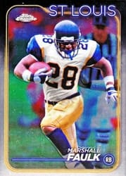 2024 Topps Chrome Base Set Marshall Faulk #101 card