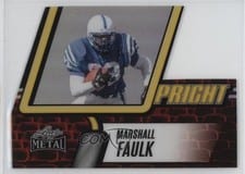 2025 Leaf Metal Upright Prismatic Silver Marshall Faulk #U-18 card