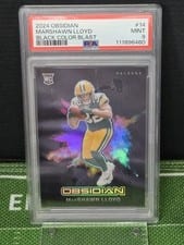 2024 Panini Obsidian Black Color Blast MarShawn Lloyd #14 card
