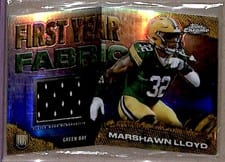 2024 Topps Chrome First Year Fabric Relics MarShawn Lloyd #FYF-ML card