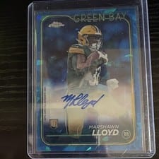 2024 Topps Chrome Sapphire Edition Rookies Autographs Sapphire MarShawn Lloyd #RA-MLL card