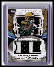 2024 Topps Inception Source Materials MarShawn Lloyd #SM-ML card
