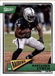 2018 Panini Classics Base Set Marshawn Lynch #72 card