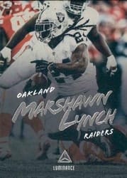 2018 Panini Luminance Base Set Marshawn Lynch #16 card