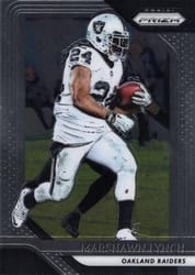 2018 Panini Prizm Base Set Marshawn Lynch #48 card