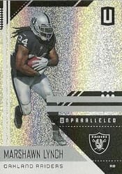 2018 Panini Unparalleled Base Set Marshawn Lynch #152 card