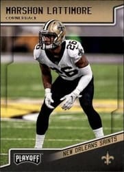 2018 Panini Playoff Base Set Marshon Lattimore #136 card