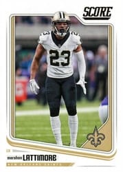 2018 Score Base Set Marshon Lattimore #222 card