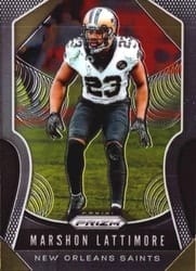 2019 Panini Prizm Base Set Marshon Lattimore #190 card