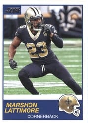 2019 Score Base Set Marshon Lattimore #272 card
