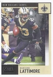 2020 Score Base Set Marshon Lattimore #275 card
