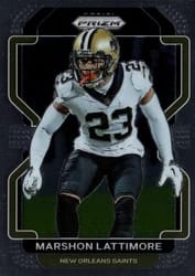 2021 Panini Prizm Base Set Marshon Lattimore #308 card