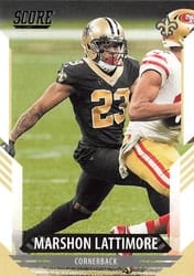 2021 Score Base Set Marshon Lattimore #212 card