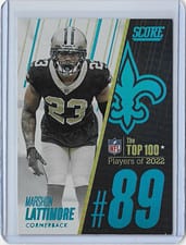 2023 Score Top 100 Marshon Lattimore #89 card