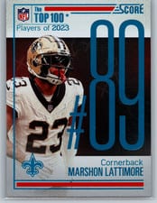 2024 Score Top 100 Marshon Lattimore #89 card