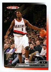 2005-06 Topps Total Base Set Martell Webster #329 card