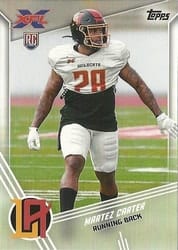 2020 Topps XFL Base Set Martez Carter #167 card