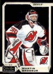 2018-19 O-Pee-Chee Platinum Base Set Martin Brodeur #149 card