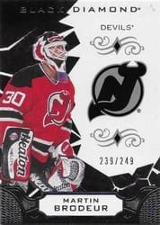2018-19 Upper Deck Black Diamond Base Set Martin Brodeur #BDB-MB card