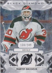 2019-20 Upper Deck Black Diamond Base Set Martin Brodeur #BDB-MB card