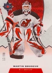 2019-20 Upper Deck Ultimate Collection Base Set Martin Brodeur #96 card