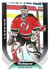 2020-21 Parkhurst Base Set Martin Brodeur #312 card