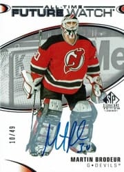 2020-21 SP Signature Edition Legends Base Set Martin Brodeur #444 card