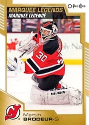 2020-21 O-Pee-Chee Base Set Martin Brodeur ML #539 card