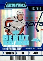 2019-20 Upper Deck Credentials Base Set Martin Fehervary #103 card