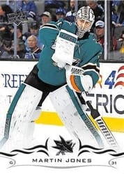 2018-19 Upper Deck Base Set Martin Jones #151 card