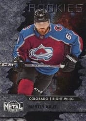 2020-21 SkyBox Metal Universe Base Set Martin Kaut #129 card