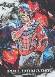 2018 Topps Fire Base Set Martin Maldonado #173 card