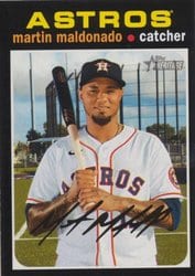 2020 Topps Heritage Base Set Martin Maldonado #665 card