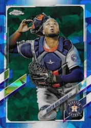 2021 Topps Chrome Update Sapphire Edition Base Set Martin Maldonado #US49 card