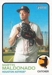 2022 Topps Heritage Base Set Martin Maldonado #248 card