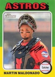 2024 Topps Heritage Base Set Martin Maldonado #75 card
